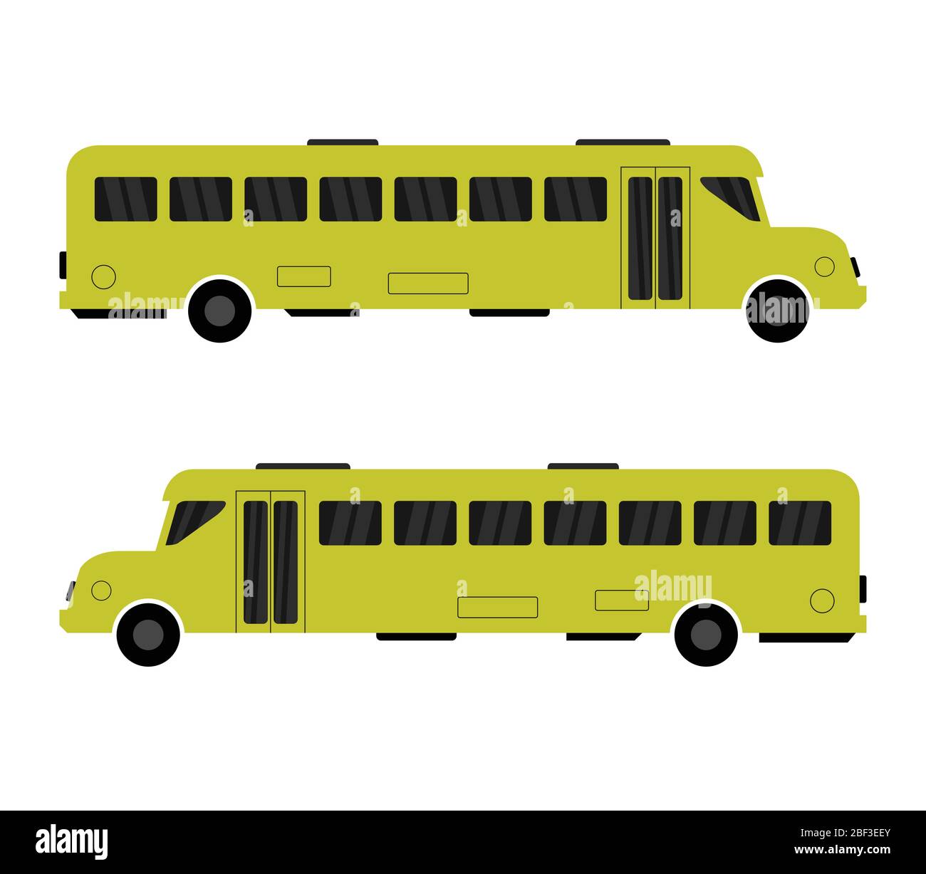 icône du bus scolaire illustrée dans le vecteur sur fond blanc Illustration de Vecteur