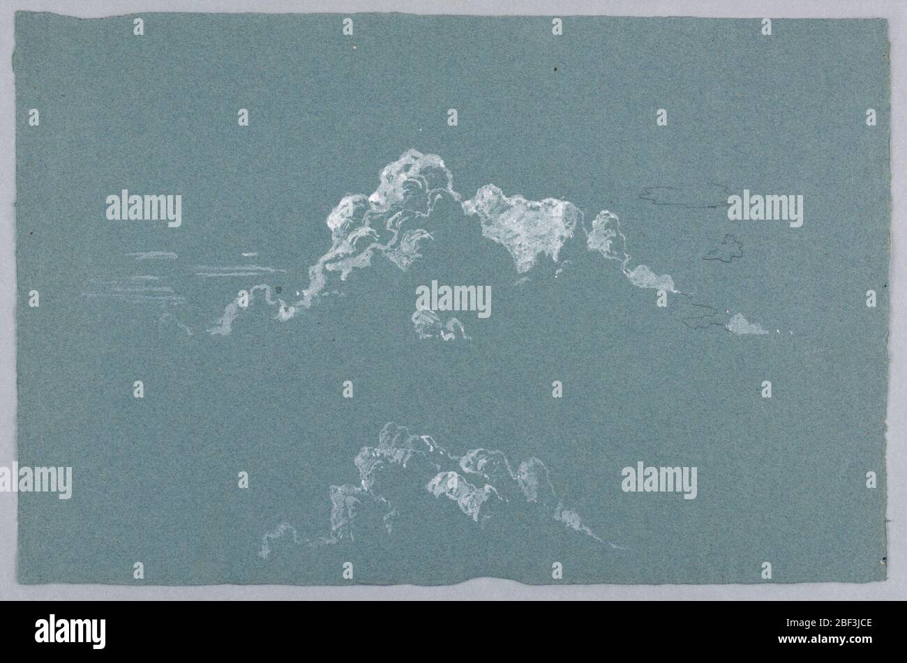 Étude des nuages. Esquisse de formations de nuages. Banque D'Images