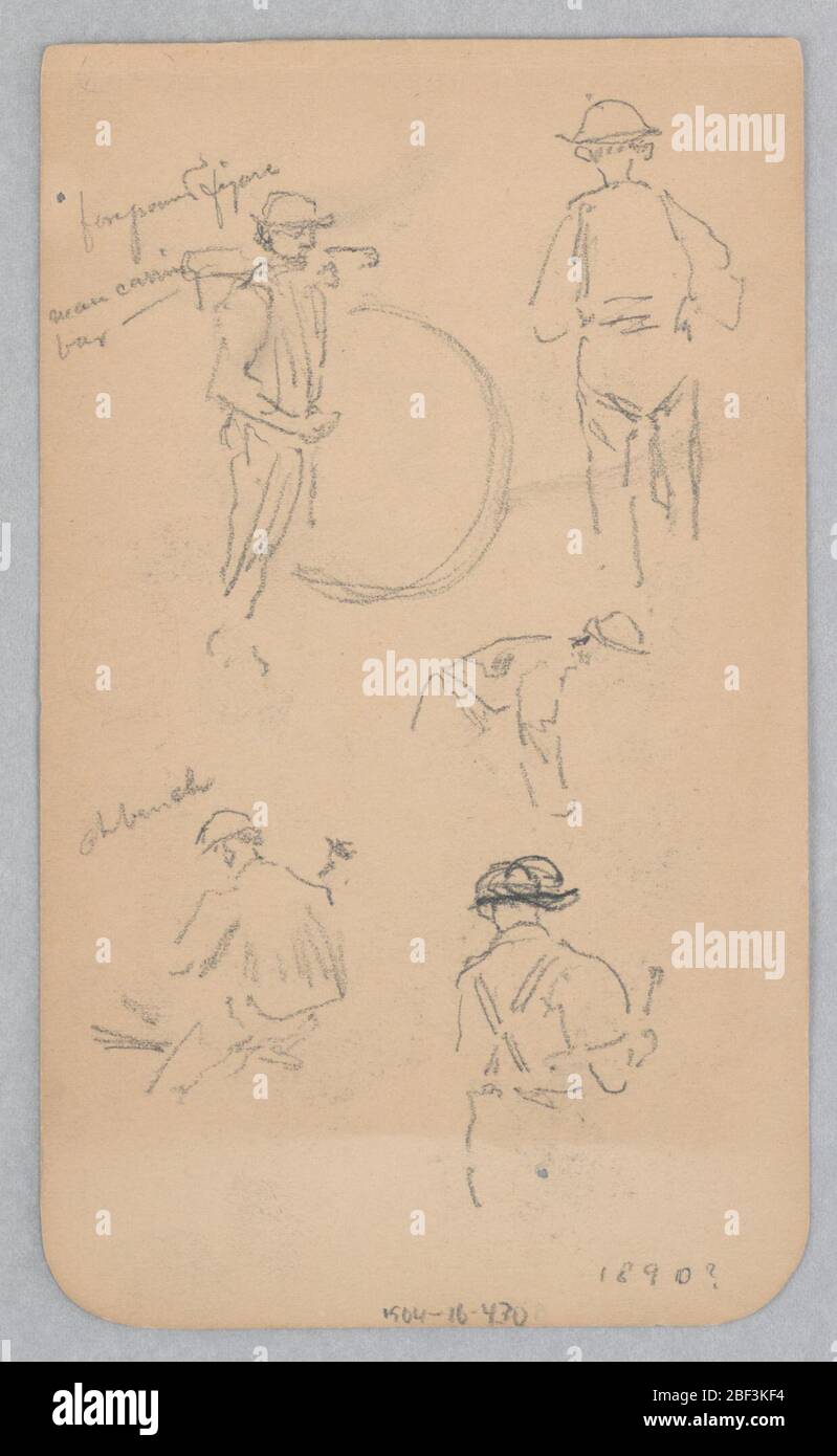 Hommes. Cinq croquis de figures masculines. Banque D'Images Hommes. Cinq croquis de figures masculines. Banque D'Images