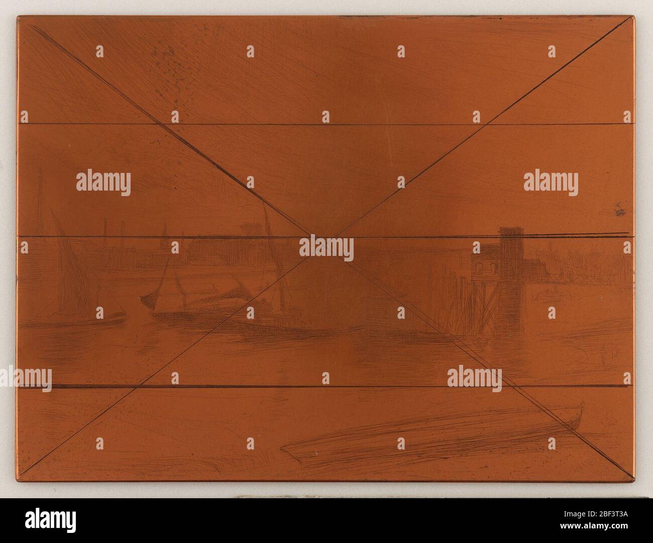 (Artiste) James McNeill Whistler; États-Unis; 1861; cuivre; H x L : 11,5 x 15,3 cm; Don de Charles Lang freer Banque D'Images