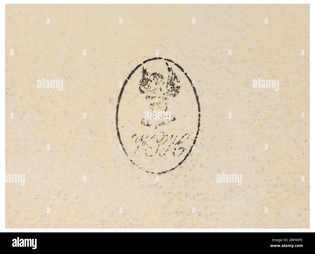 Figure Présentation des courbes à un général. Scène de rue représentant deux figures classiques de sexe masculin, l'une avec une épée et une barbe, l'autre avec les trois premières pains. Banque D'Images