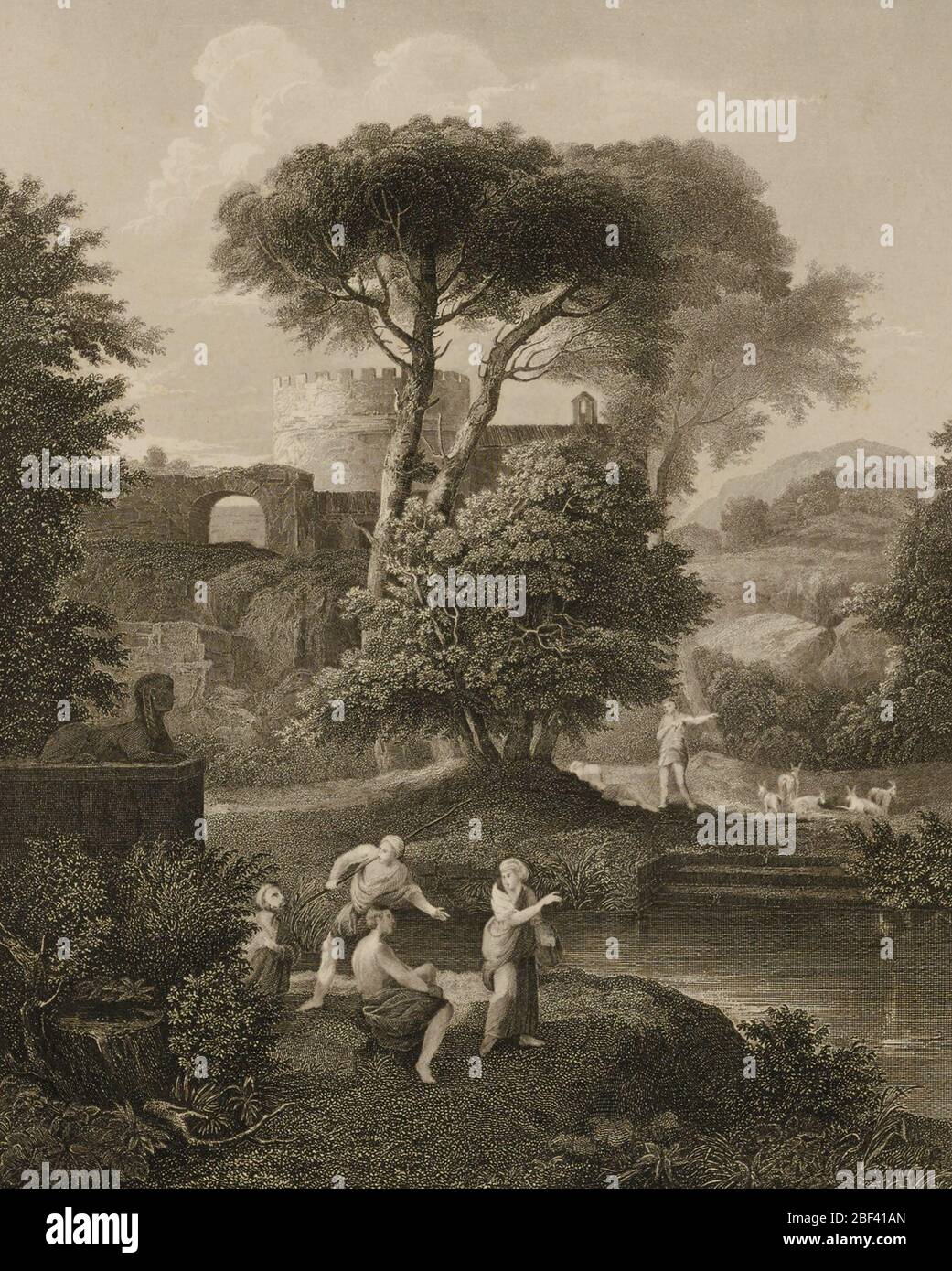 DAS Grabmal der Cacilie Metella. Banque D'Images