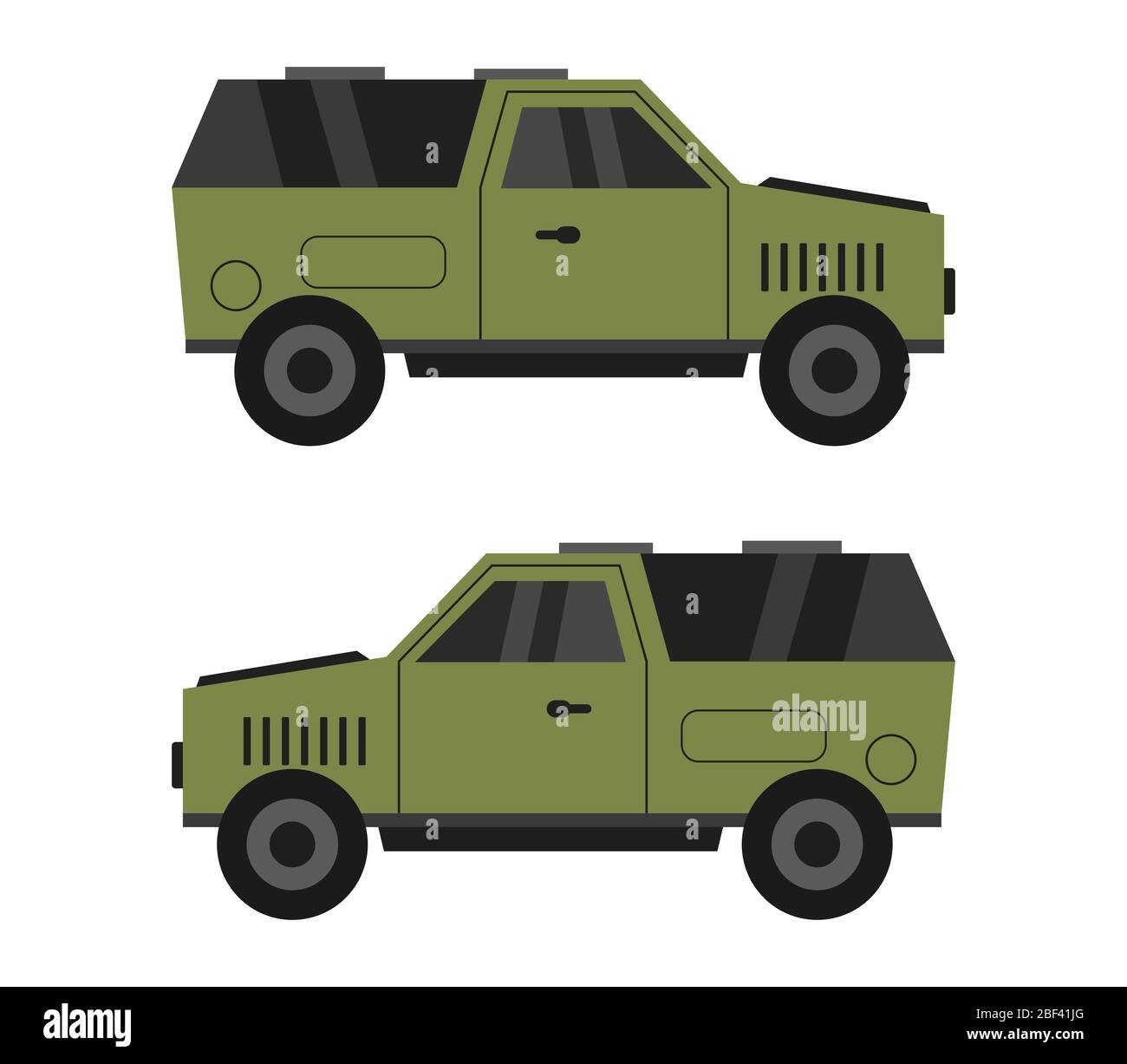 icône jeep illustrée dans le vecteur sur fond blanc Illustration de Vecteur
