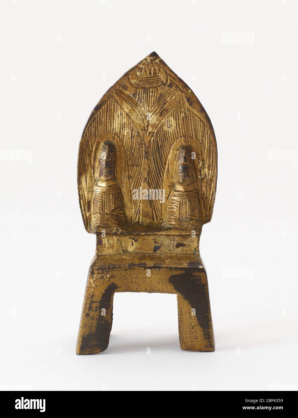 Assis Prabhutaratna Buddhas duobao avec assis Shakyamuni verso. Ta GE Shang Banque D'Images