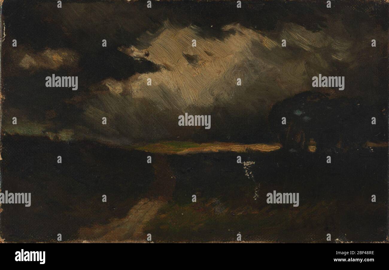 La tempête. Banque D'Images