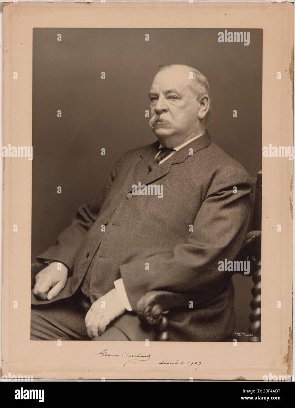 Grover Cleveland. Banque D'Images