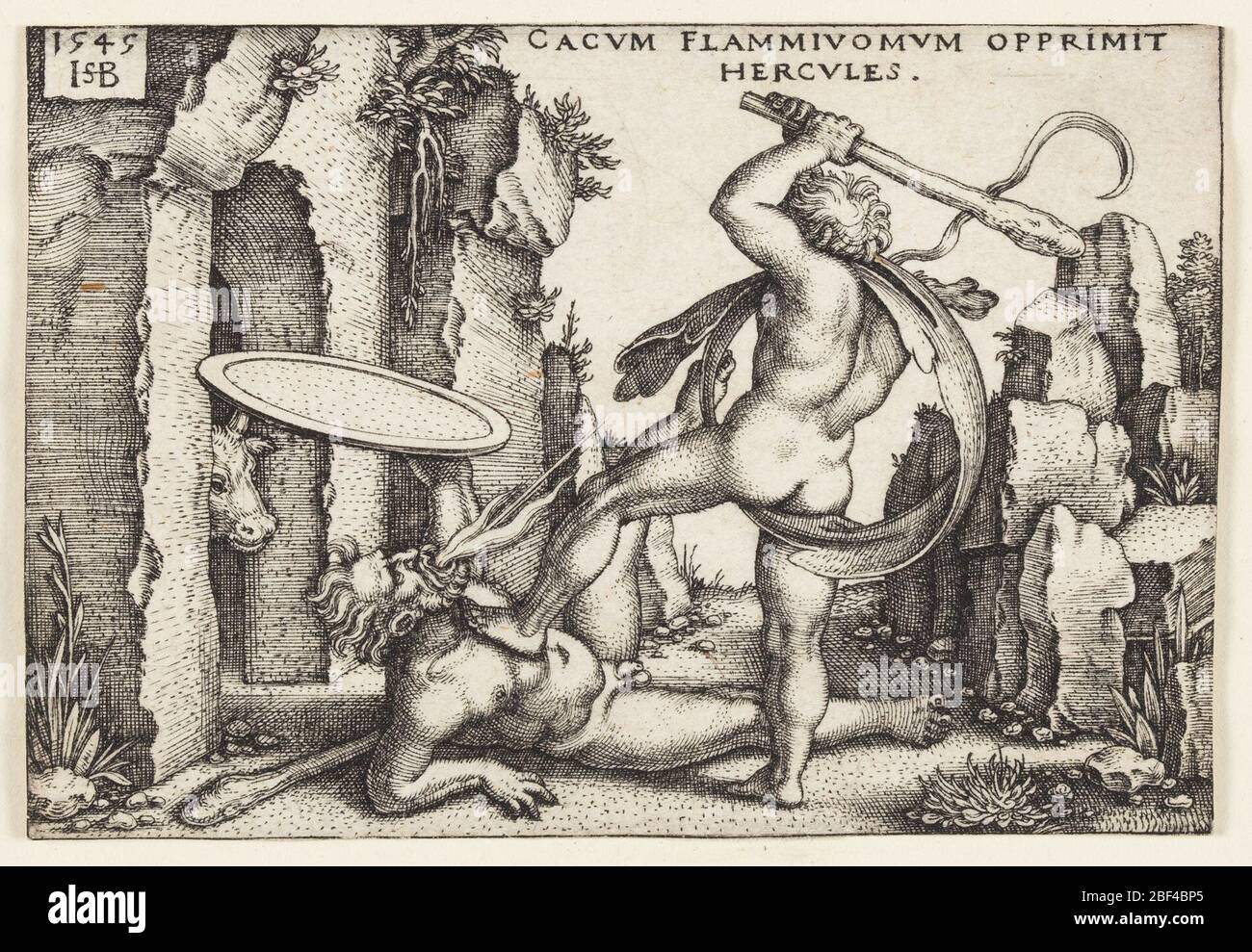 Hercule et Cacus. Banque D'Images