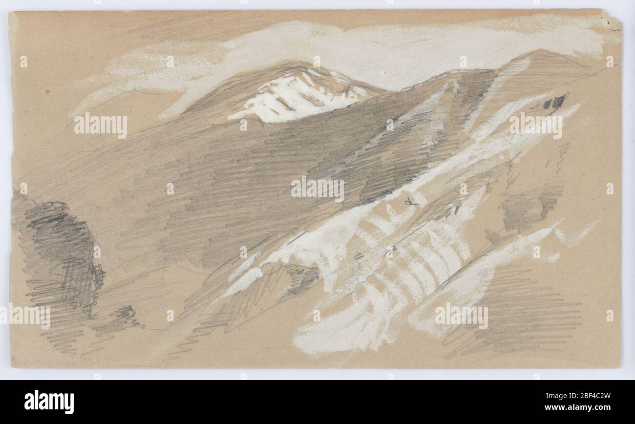 Paysage de montagne Jamaïque Antilles. Vue horizontale oblique d'une chaîne de montagnes s'étendant vers l'arrière gauche. Banque D'Images