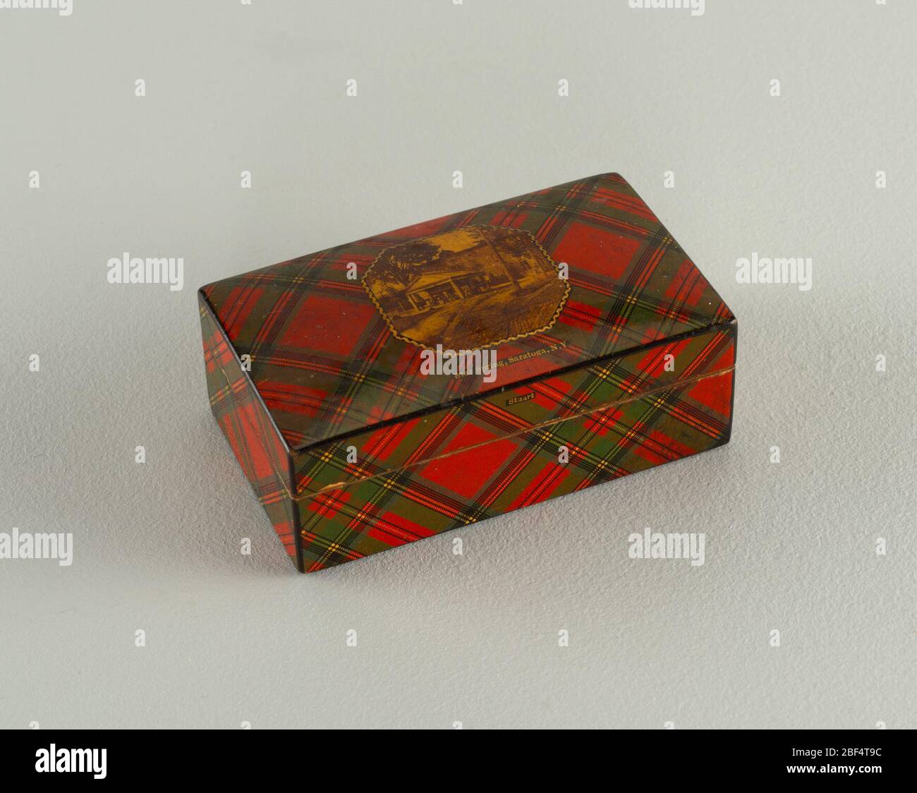 Boîte. Tartanware, spécialement conçu pour le marché américain Banque D'Images