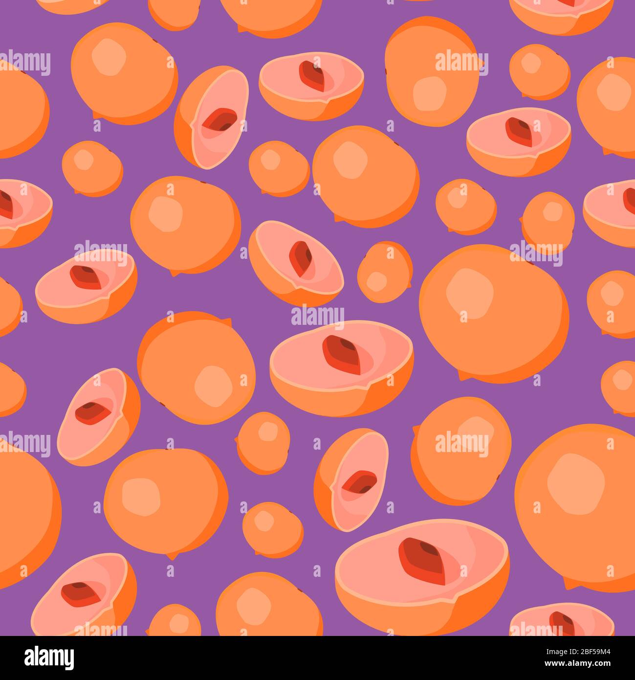 Motif abstrait sans couture texture toile avec éléments de fruit abui. Motif en tissu créatif sans fin avec des formes de petite Pouteria caimito. Banque D'Images