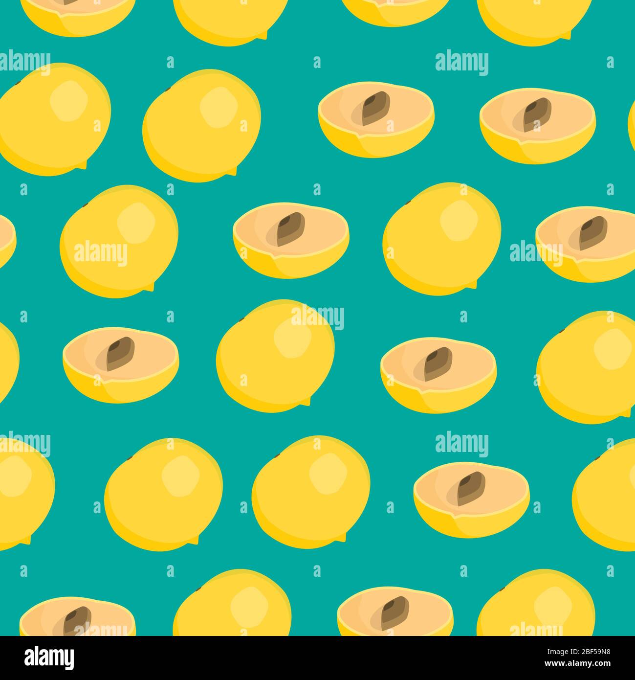 Motif abstrait sans couture texture toile avec éléments de fruit abui. Motif en tissu créatif sans fin avec des formes de petite Pouteria caimito. Banque D'Images