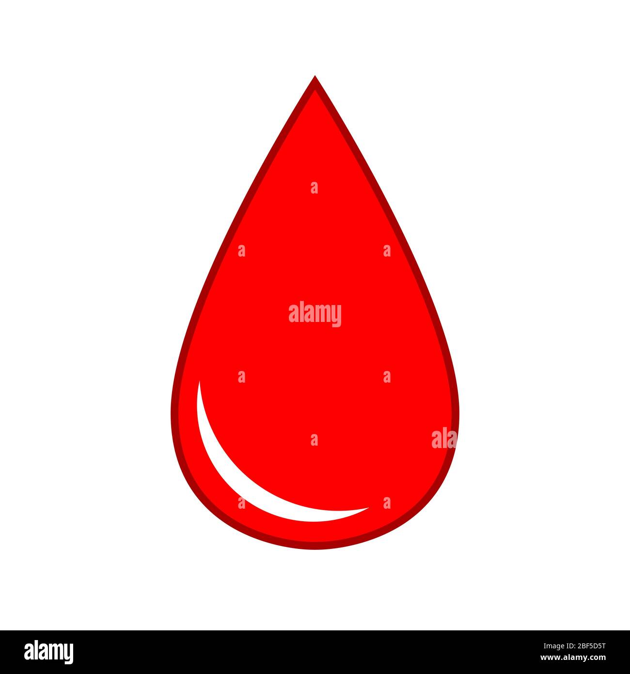 Chute du virus de l'icône médicale du sang santé Illustration de Vecteur