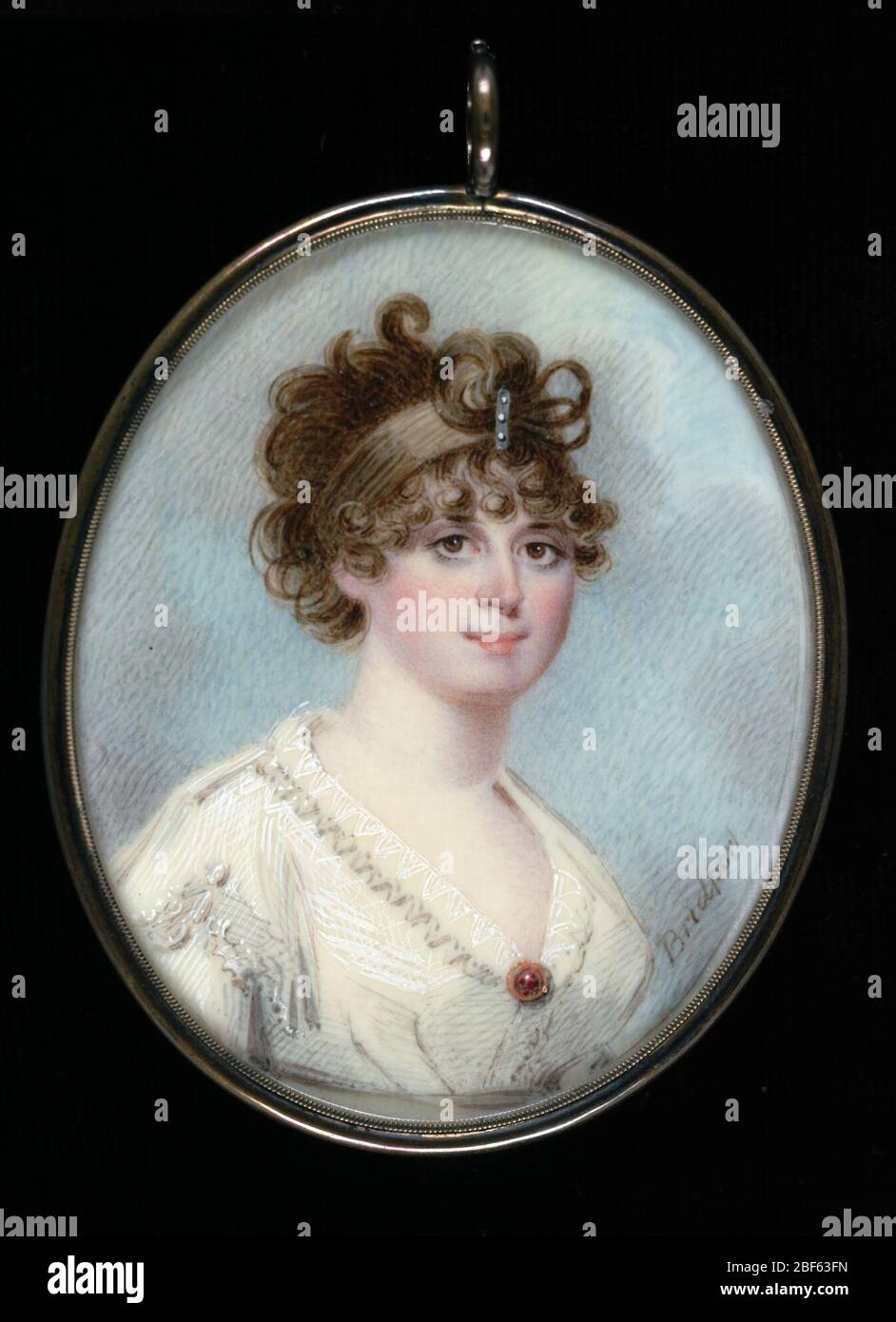 Mme Thomas Lee Shippen. Elizabeth carter Farley était la petite-fille du colonel William Byrd III de Virginie et cousine du général de la guerre civile Robert E. Lee. Son deuxième mari était Thomas Lee Shippen (1765-1798) de Philadelphie, un confident de Thomas Jefferson. Banque D'Images