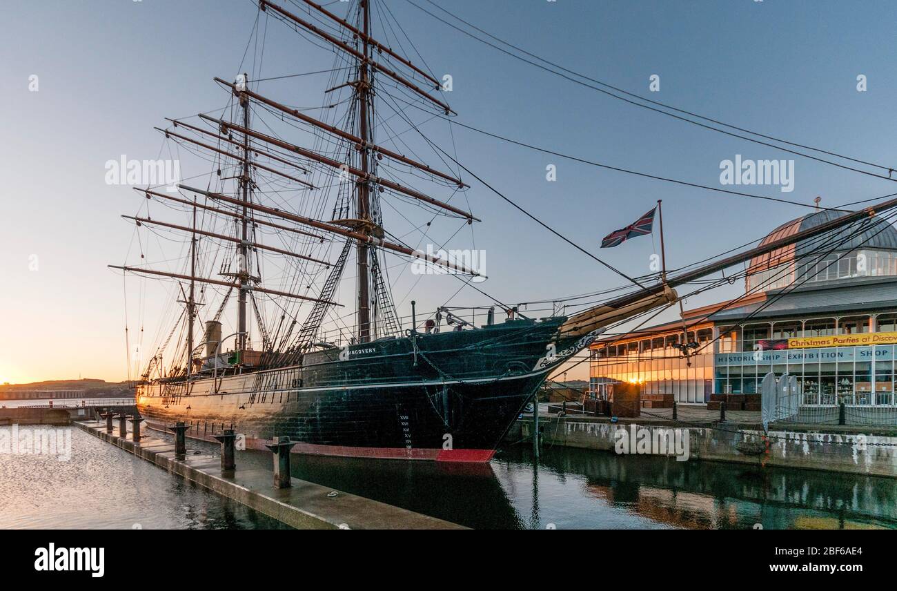 Découverte des navires de recherche Royal à Disvevery point, Dundee Banque D'Images