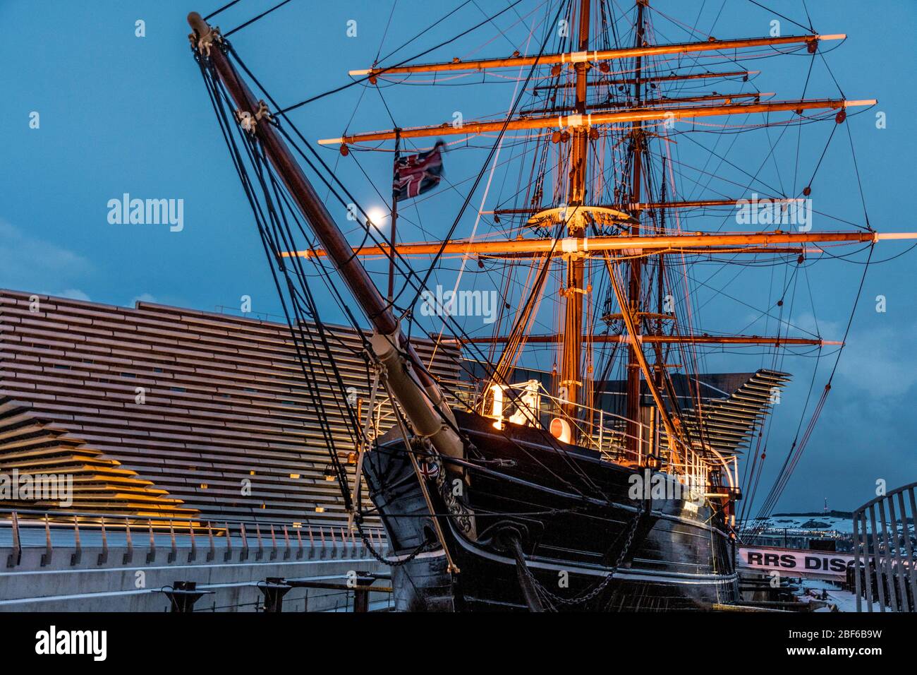 Découverte des navires de recherche royaux à Disvevery point, Dundee avec le musée V&A. Banque D'Images