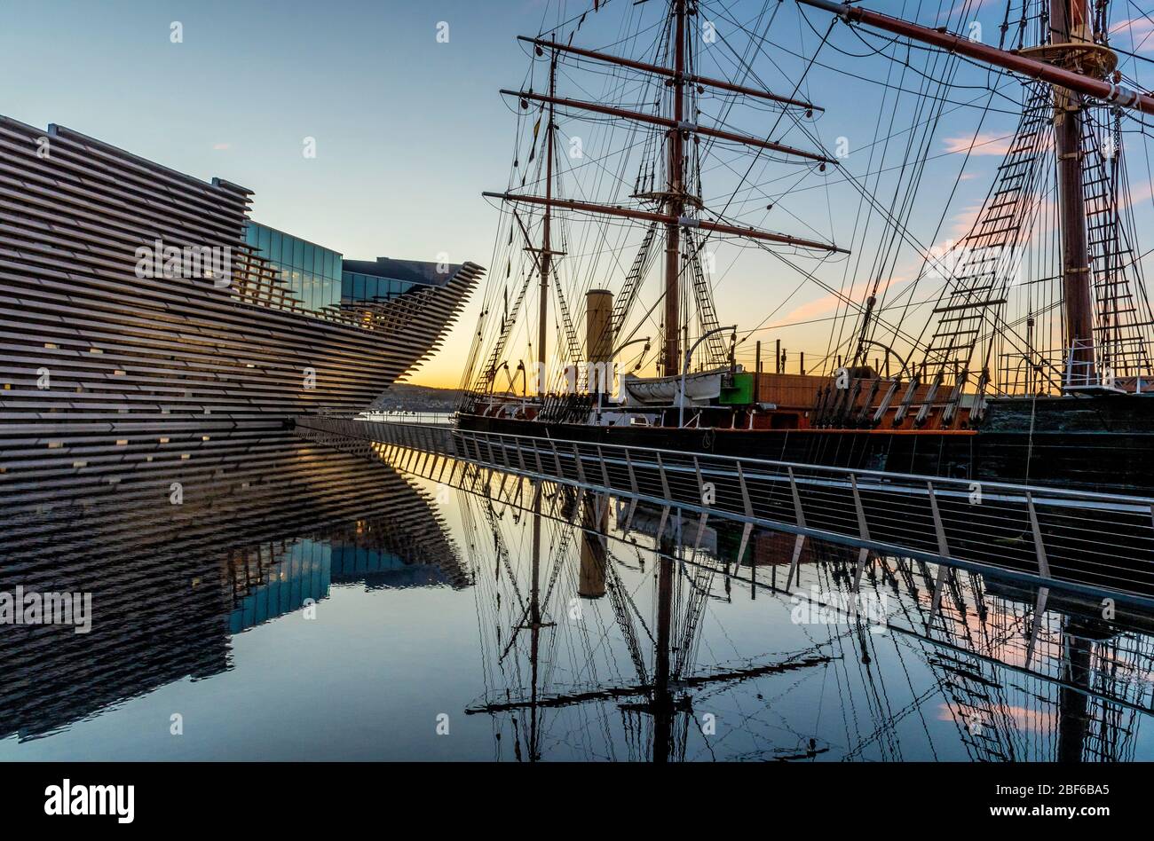 Découverte des navires de recherche royaux à Disvevery point, Dundee avec le musée V&A. Banque D'Images
