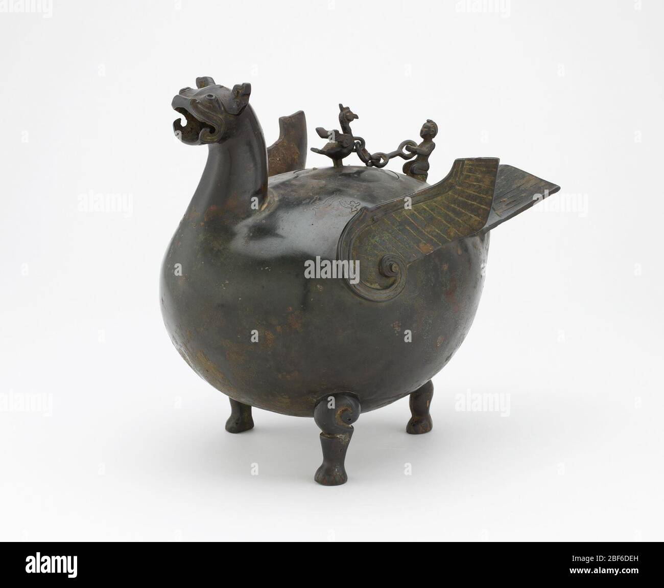 Huo rituel de vaisseau sous forme d'oiseau. Samurai Shokai Banque D'Images