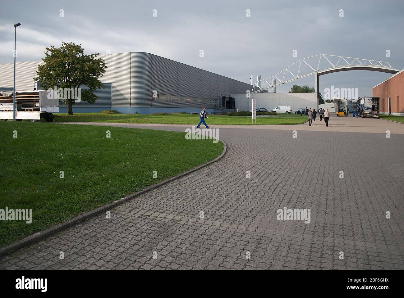 Bâtiment de l'usine Campus Vitra par Nicholas Grimshaw Banque D'Images