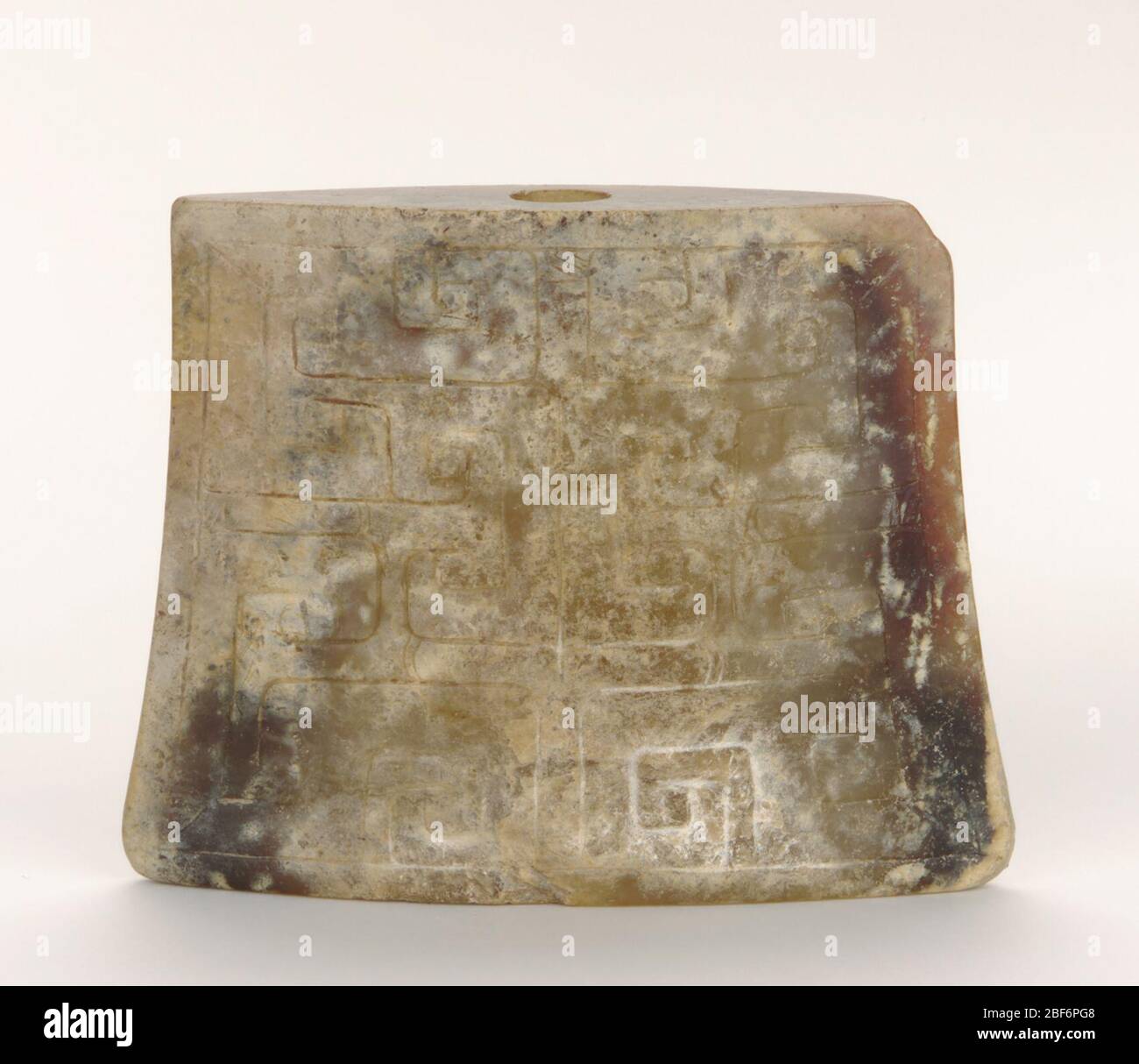 ; Chine ; Jade ; H x l : 4,6 x 5,8 cm (1 13/16 x 2 5/16 po) ; Don de Charles Lang freer Banque D'Images