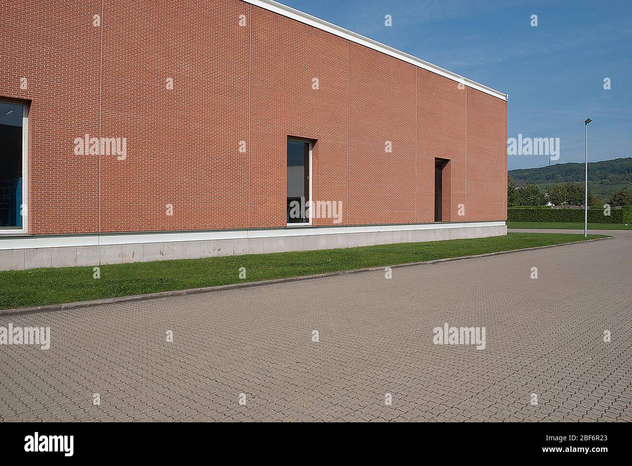Construction d'usine années 1990 Minimalisme Architecture Vitra Campus par Alvaro Siza Banque D'Images