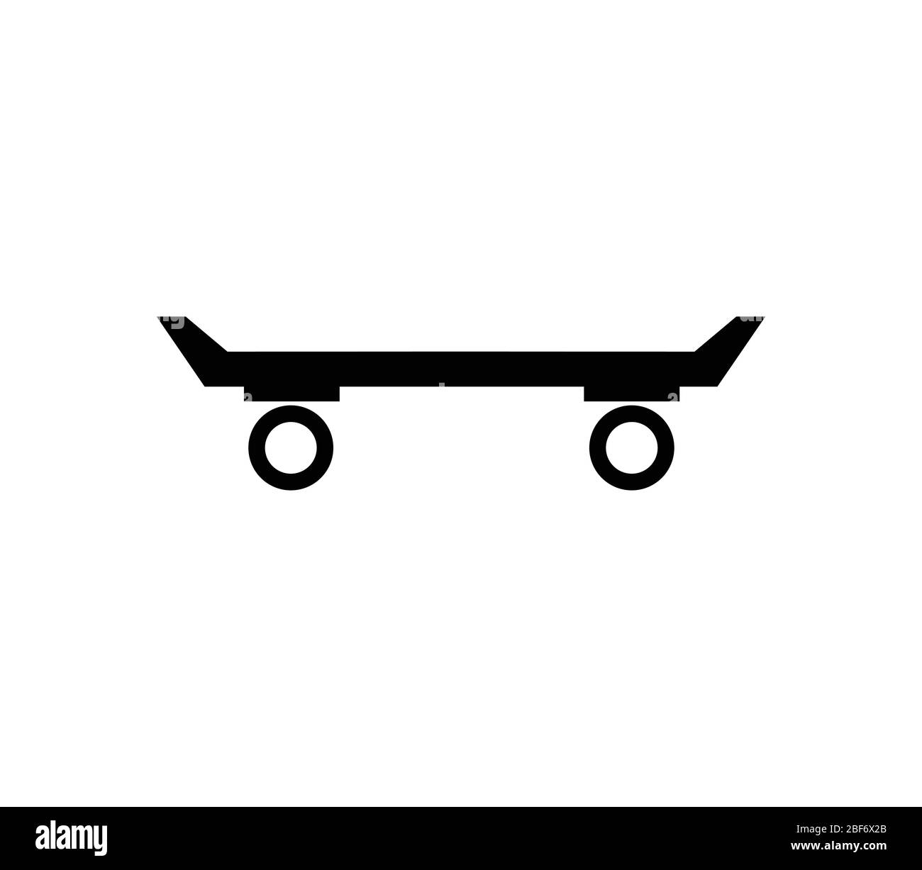 icône de skateboard illustrée dans vecteur sur fond blanc Illustration de Vecteur