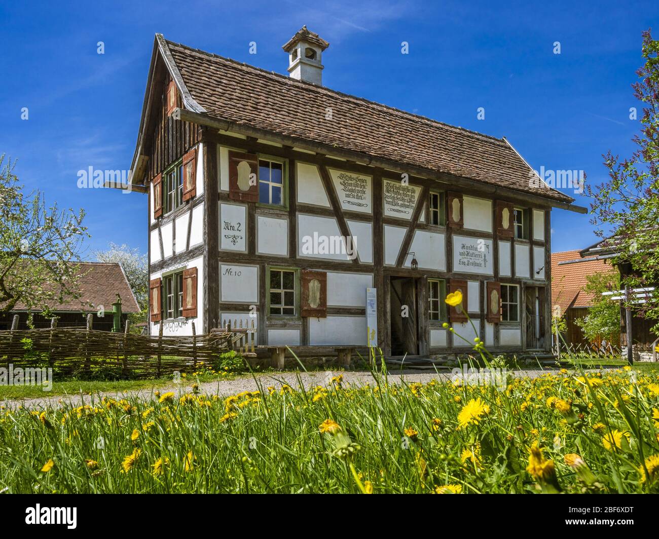 Musée de la ferme swabian, Illerbeuren, Allemagne, Bavière, Swabia, Allgaeu Banque D'Images