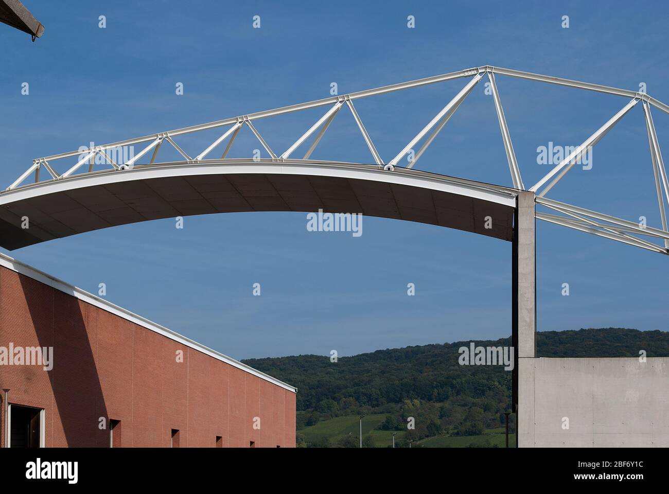 Construction d'usine années 1990 Minimalisme Architecture Vitra Campus par Alvaro Siza Banque D'Images