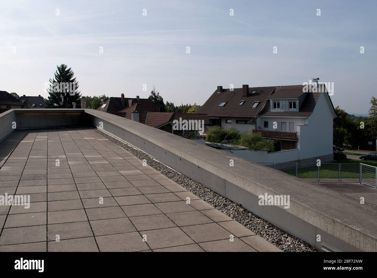 Station incendie Vitra béton armé Architecture déconstructiviste Vitra Campus Allemagne Zaha Hadid Banque D'Images
