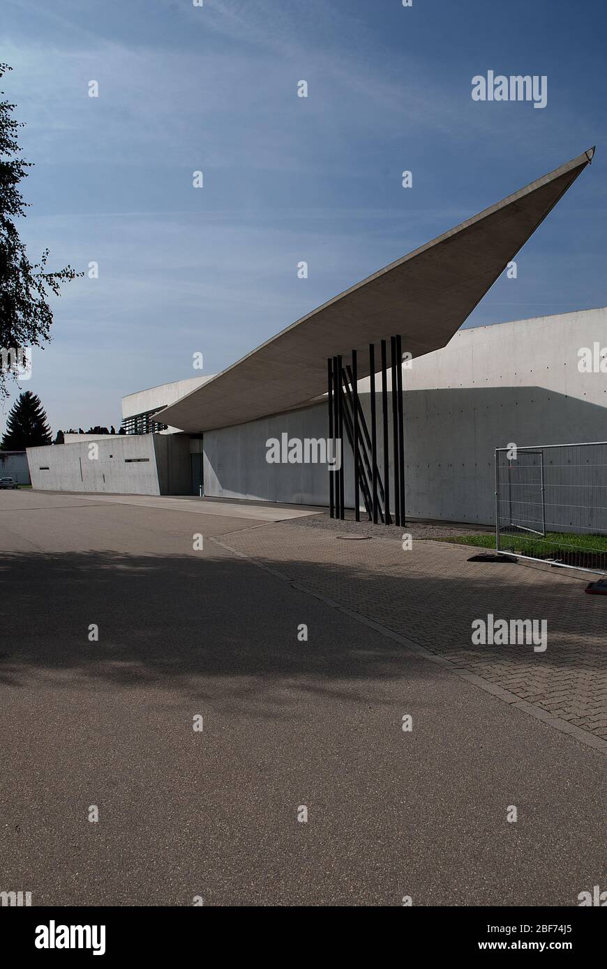 Station incendie Vitra béton armé Architecture déconstructiviste Vitra Campus Allemagne Zaha Hadid Banque D'Images