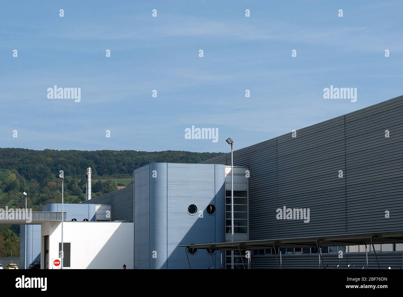 Bâtiment de l'usine Campus Vitra par Nicholas Grimshaw Banque D'Images
