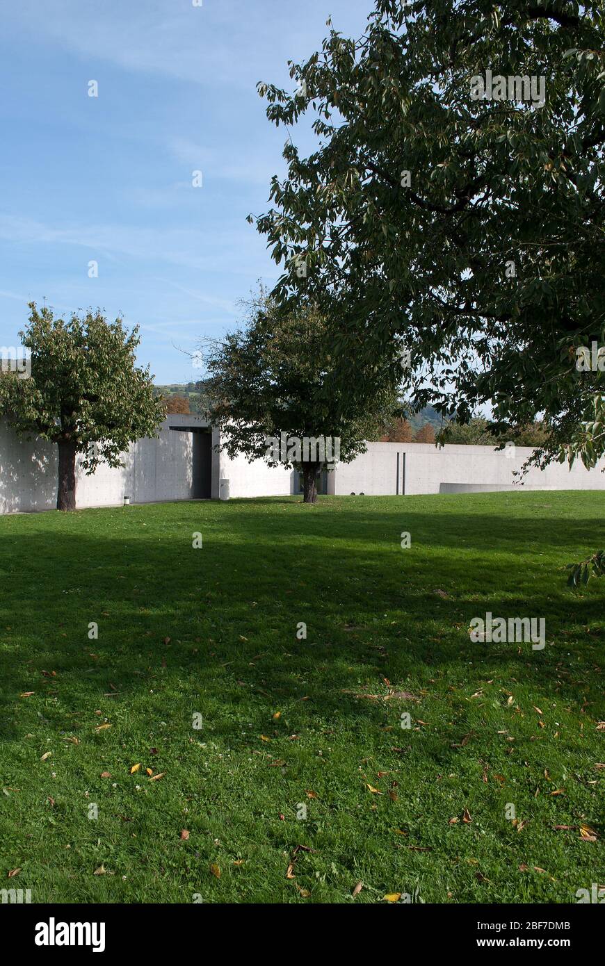 Salles de conférence Pavillon béton armé Vitra Campus par Tadao Ando Banque D'Images