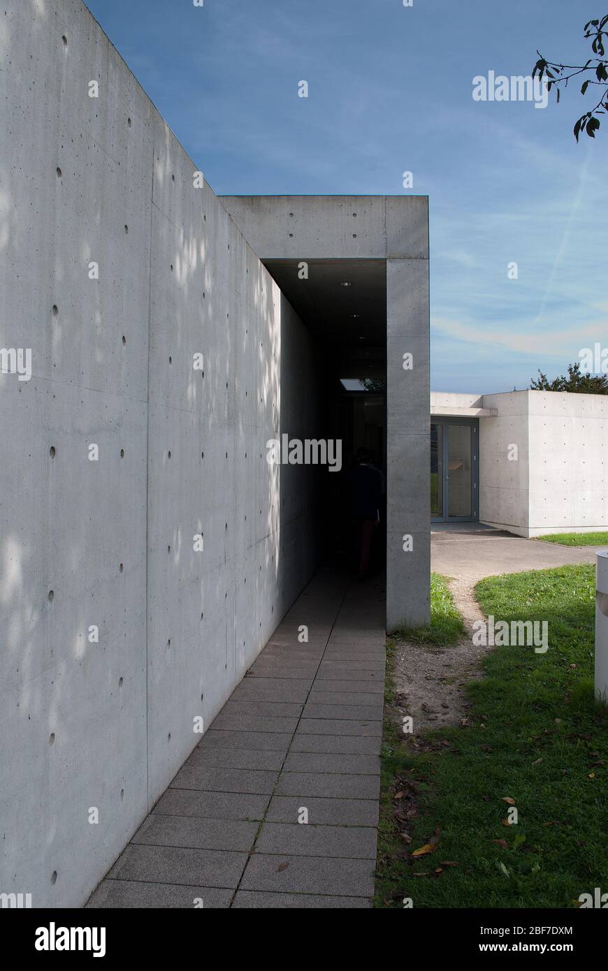 Salles de conférence Pavillon béton armé Vitra Campus par Tadao Ando Banque D'Images