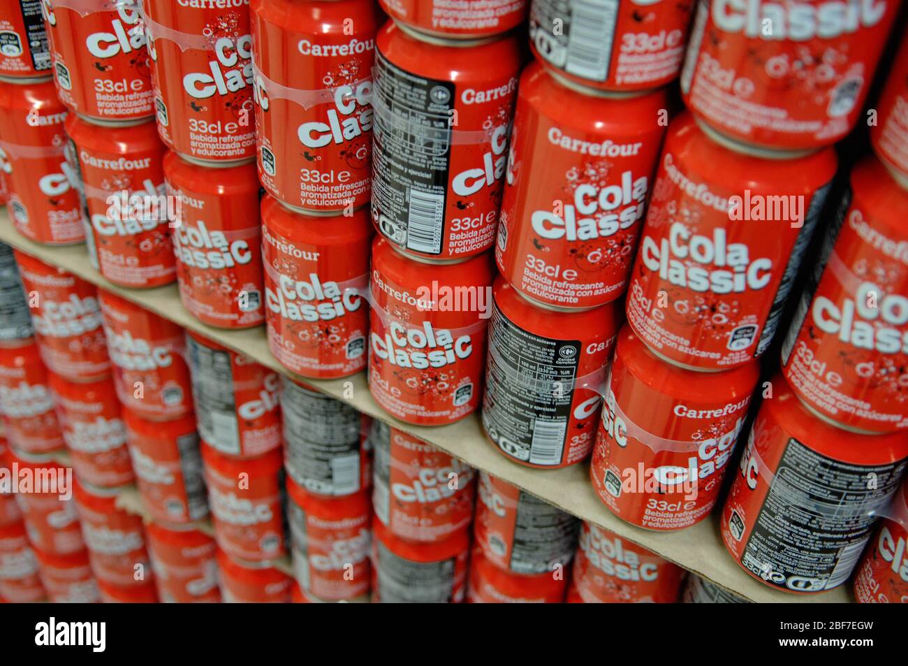 Carrefour,classic coke Banque D'Images