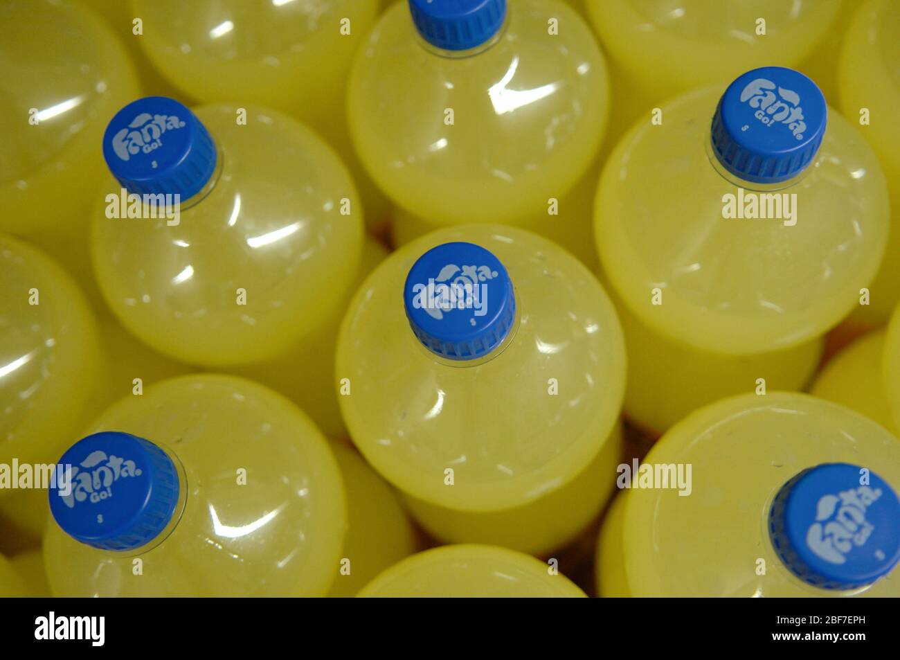 Fanta citron,soda, Banque D'Images