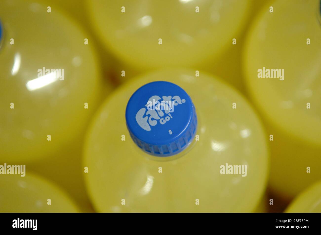 Fanta citron,soda, Banque D'Images