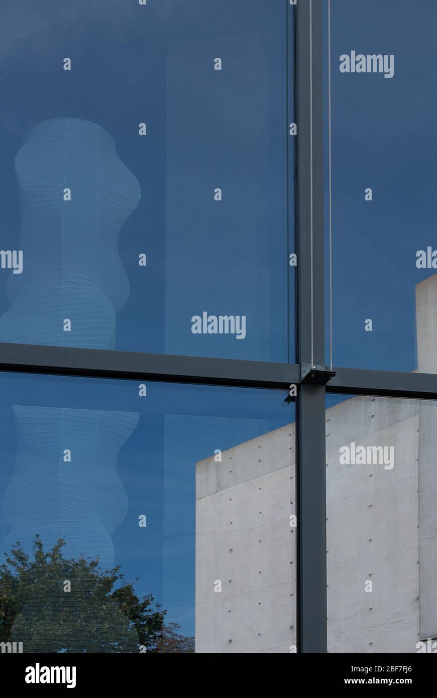Salles de conférence Pavillon béton armé Vitra Campus par Tadao Ando Banque D'Images