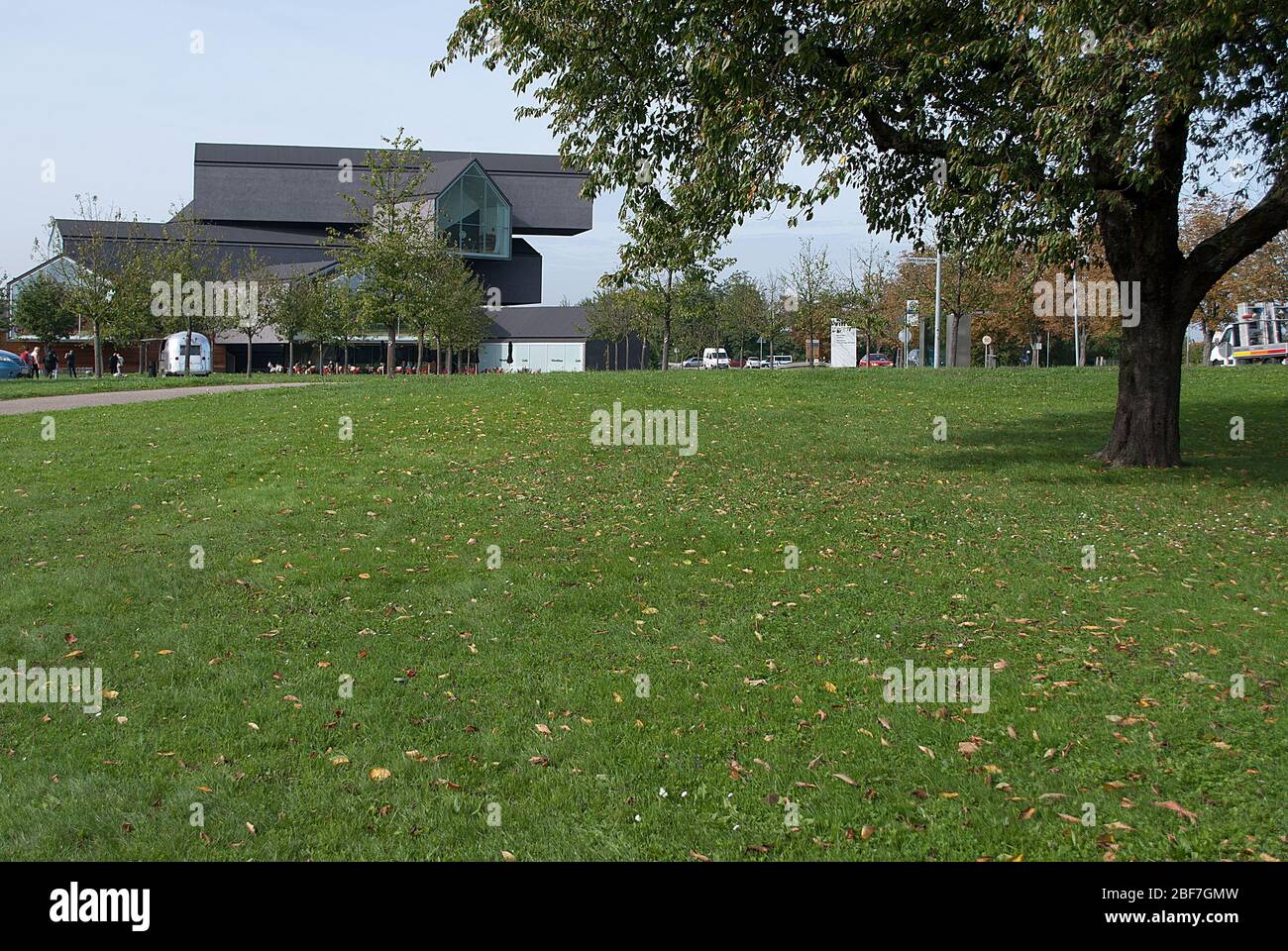 VitraHaus Vitra Haus Charcoal stuc Vitra Campus par Herzog de Meuron Architects Banque D'Images
