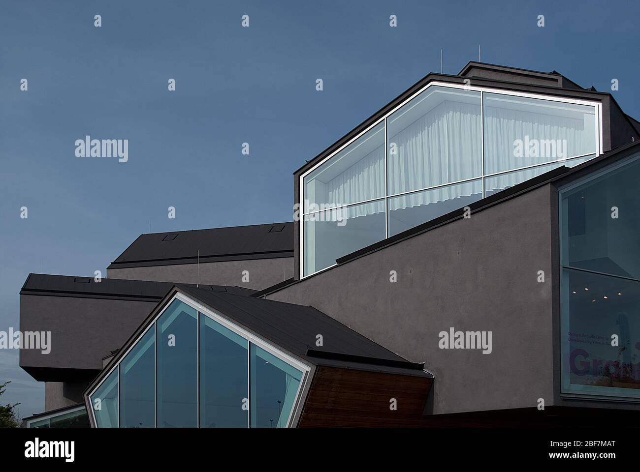 VitraHaus Vitra Haus Charcoal stuc Vitra Campus par Herzog de Meuron Architects Banque D'Images