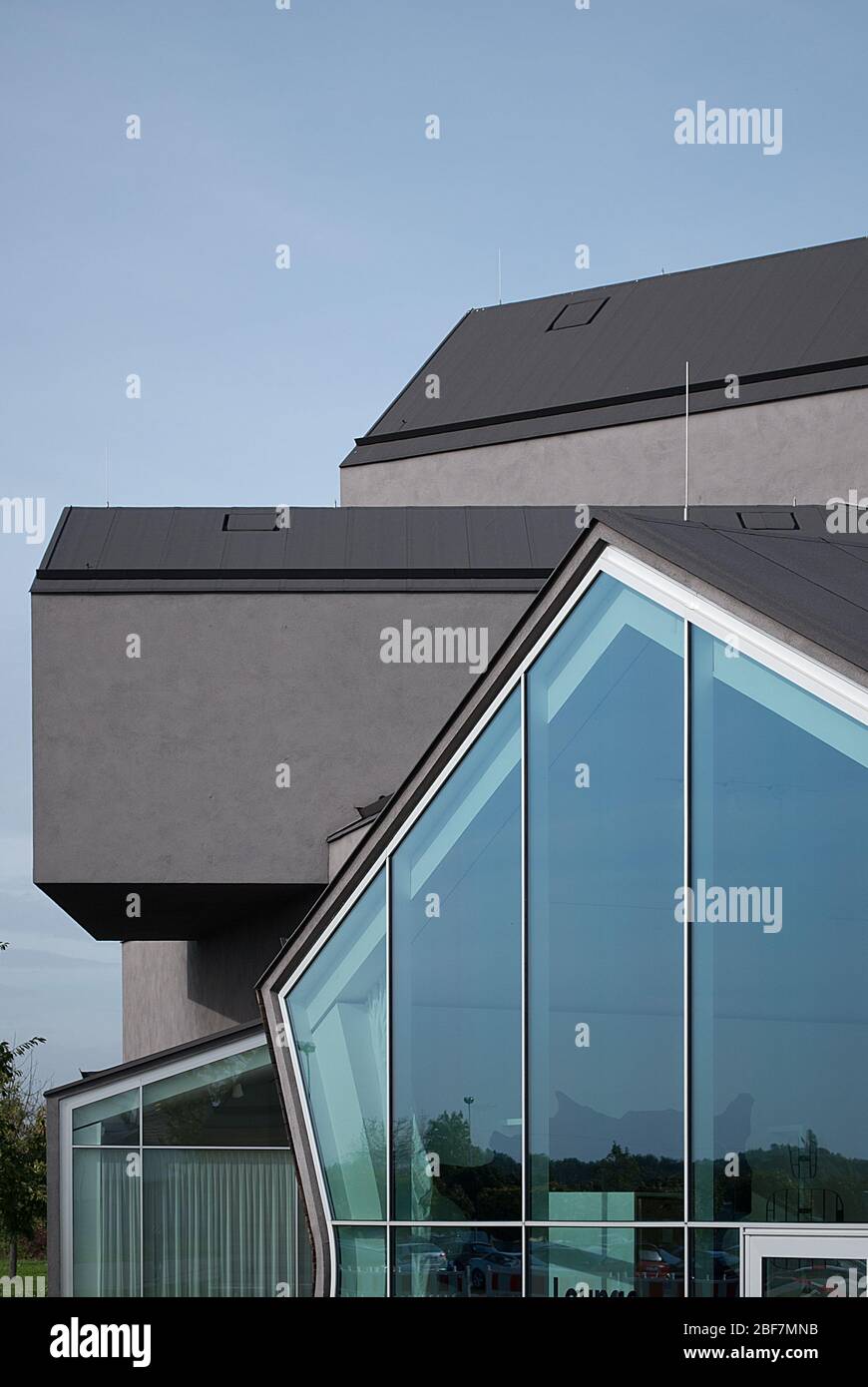 VitraHaus Vitra Haus Charcoal stuc Vitra Campus par Herzog de Meuron Architects Banque D'Images