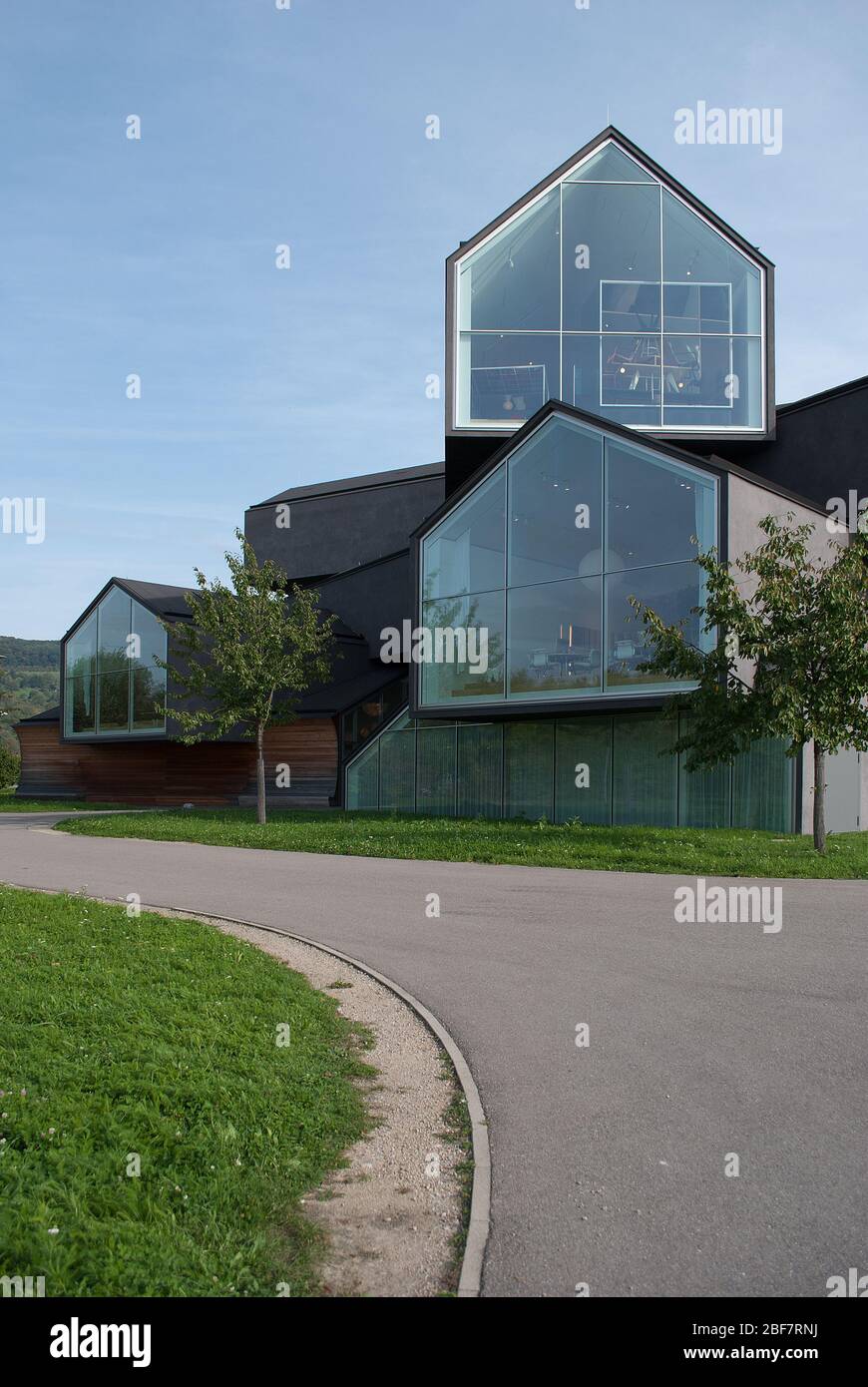 VitraHaus Vitra Haus Charcoal stuc Vitra Campus par Herzog de Meuron Architects Banque D'Images