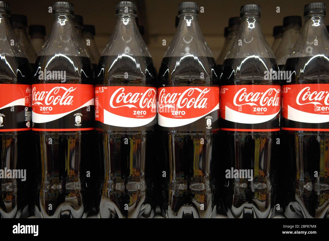 Bouteilles de Coca Cola coke,soda, Banque D'Images