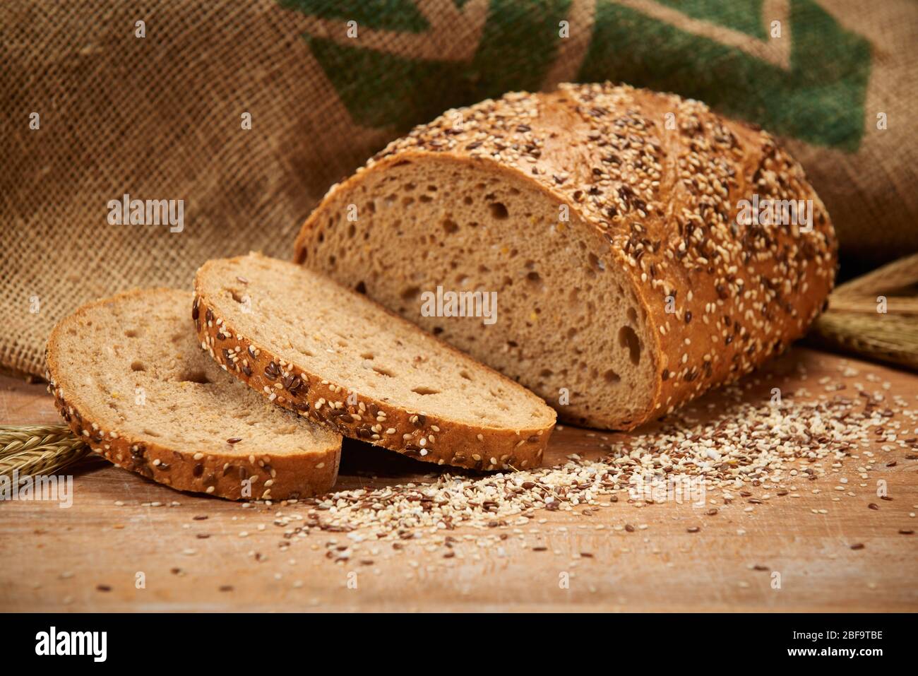 Pain allemand frais traditionnel Banque D'Images