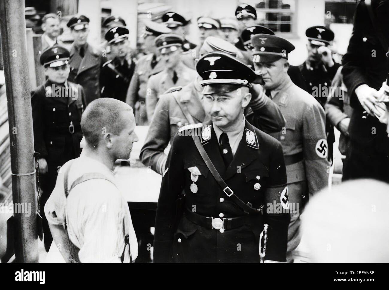 Heinrich Luitpold Himmler 7 octobre 1900 C 23 mai 1945) dans le camp de concentration de Dachau /1936/ Banque D'Images