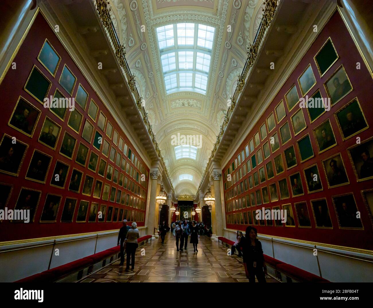 Les généraux russes ont des portraits de peintures dans la Galerie de guerre de 1812, le Musée d'État de l'Hermitage, le Palais d'hiver, Saint-Pétersbourg, Fédération de Russie Banque D'Images