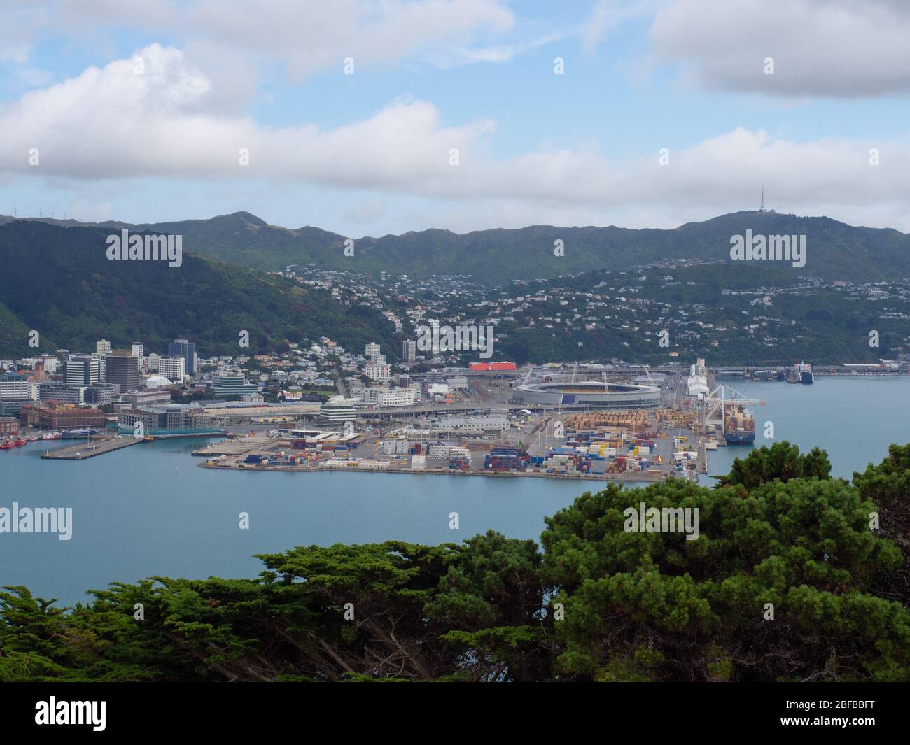 Paysage de la ville de Wellington Banque D'Images