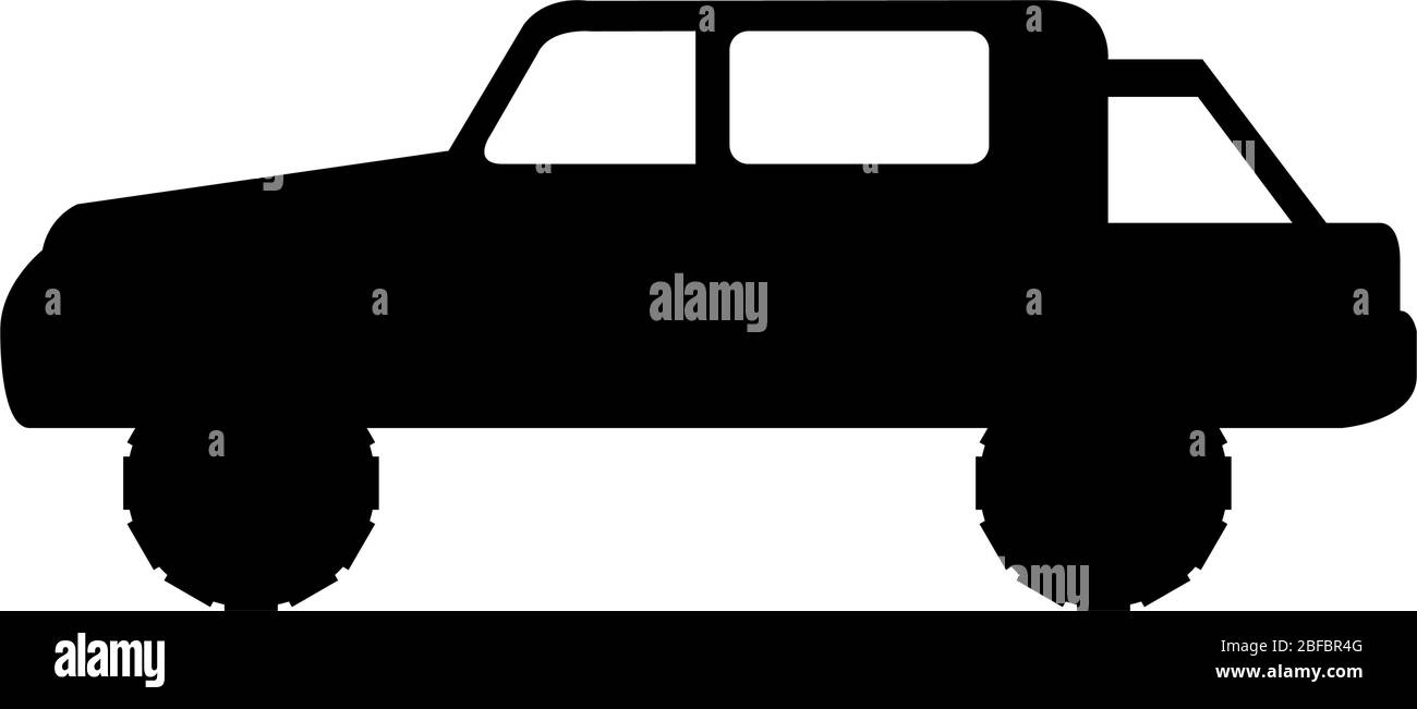 icône jeep illustrée dans le vecteur sur fond blanc Illustration de Vecteur
