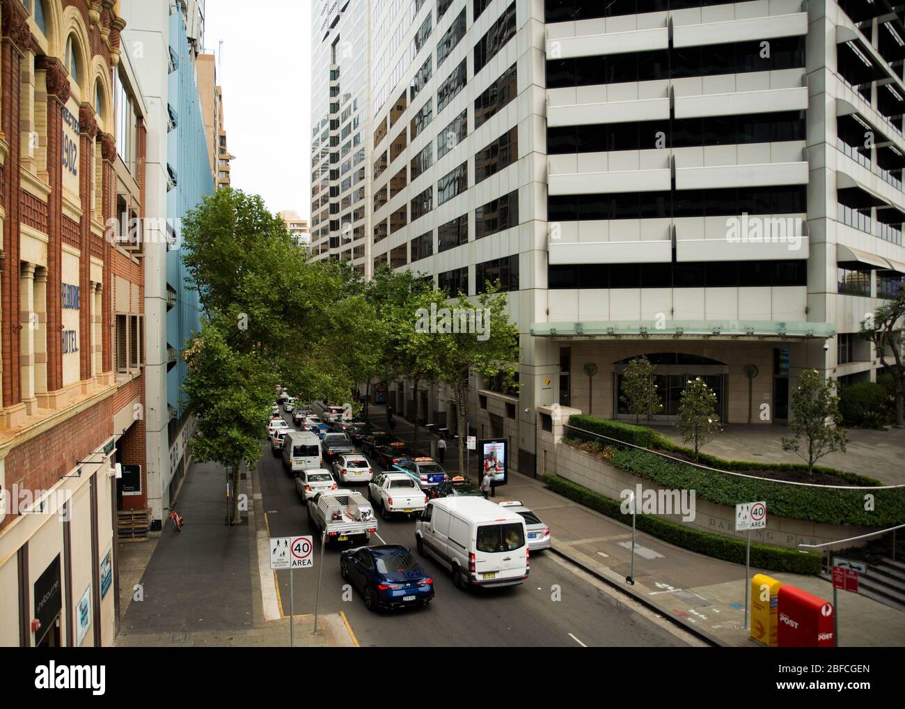 Sydney, Australie - Busy Street Banque D'Images