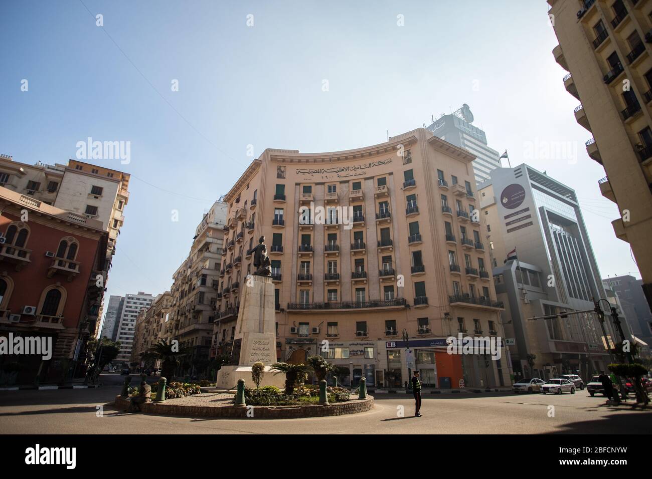 Architecture néo-baroque du centre-ville du Caire, au Caire, en Égypte. Banque D'Images