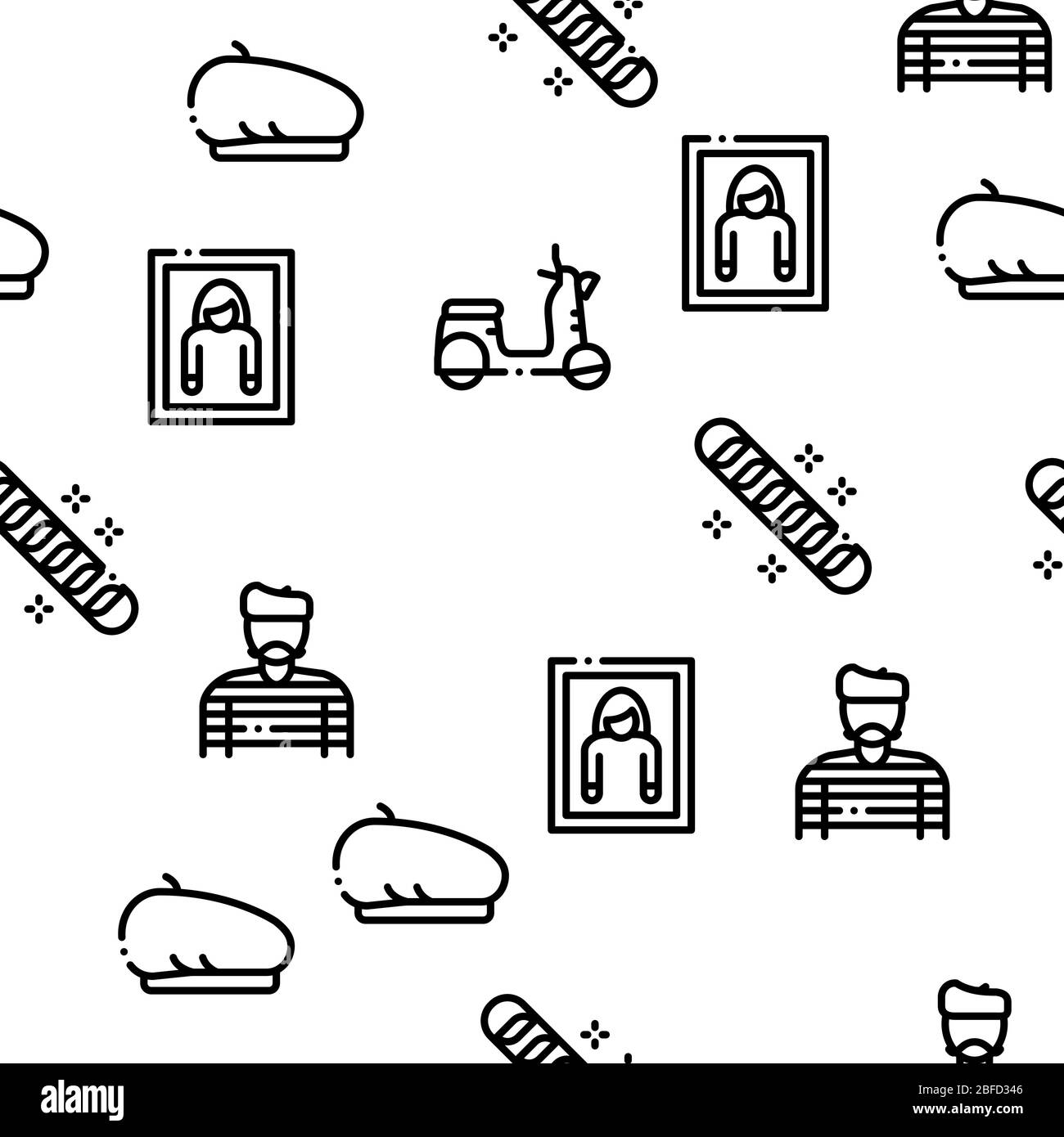 Vecteur de modèle transparent de voyage en France Illustration de Vecteur