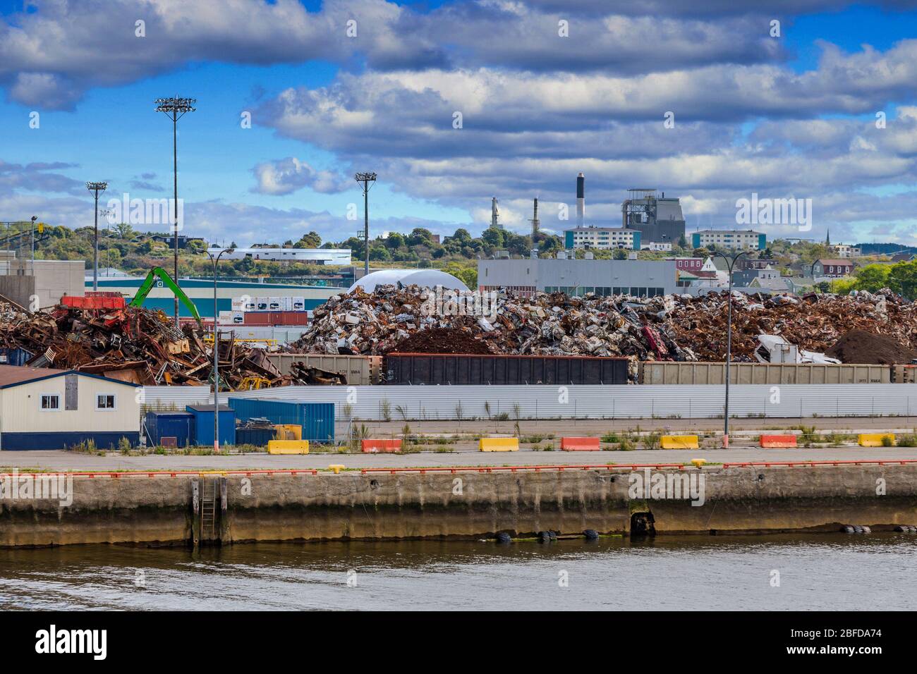 Industrie lourde au port de Saint John Banque D'Images